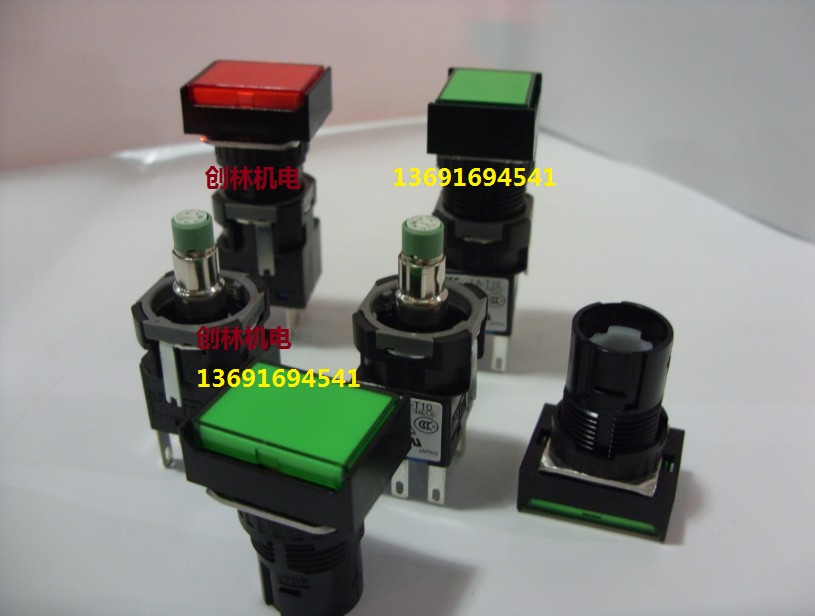 Japan IDEC and Springs 16 diameter button LA-T10 DC24V original dress and spring square with light button -Taobao