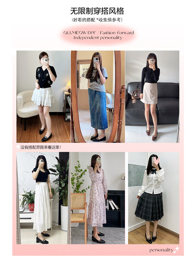 Retro Genuine Leather Mary Jane Shoes Flats 2026 New Spring & Fall Goatskin Black Soft Sole Shallow Mouth Women's Shoes Low Heel Flats