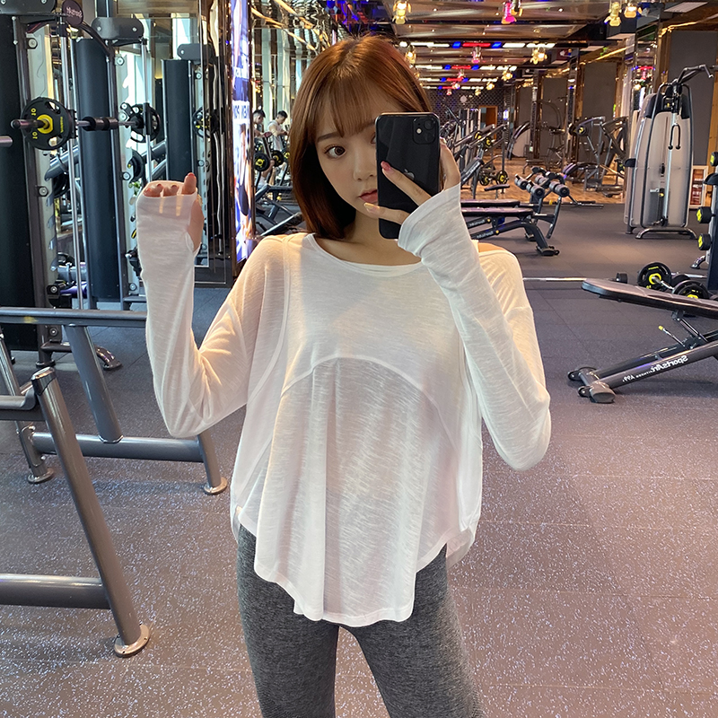 Loose Large Size Sports Blouse Women Breathable Running Speed Dry T-shirt Mesh Red Hooded Sweatshirt With Slim Yoga Fitness Long Sleeves