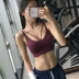 Sexy đai mỏng làm đẹp trở lại tập thể dục áo ngực chống sốc đồ lót thể thao chạy sốc hấp thụ tập hợp yoga vest nữ áo ngực mỏng Đồ lót thể thao
