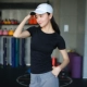 Sexy lưới thể thao tay áo ngắn phụ nữ khô nhanh Chạy bộ Yoga tập thể dục áo thun Slim skinny nửa tay áo cao đàn hồi áo thun thể thao adidas