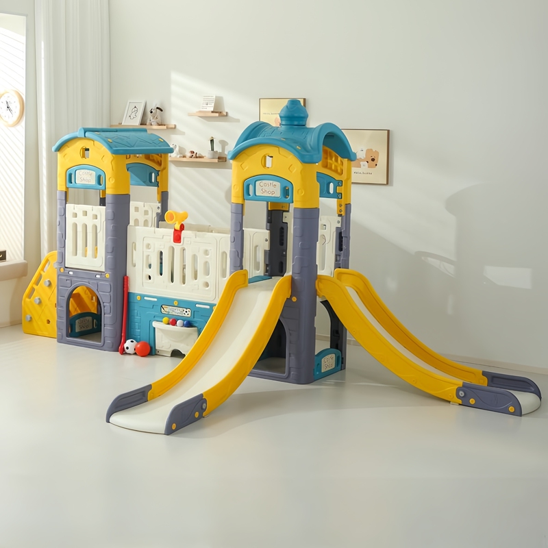 Slide Children's Indoor Home Large-Scale Kindergarten Outdoor Baby Playground Castle Slide Swing Family Toys