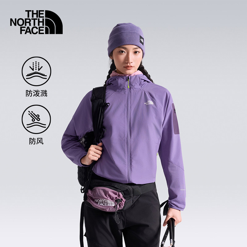 Thenorthface 26 Autumn/Winter Outdoor Sports Checkerboard Water-Repellent Softshell Jacket for Women Nf0A8Hep