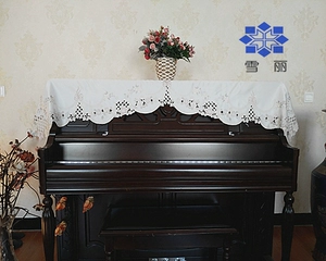 雪丽 (Трансграничная торговля), японская ткань, пианино с бантиком, пылезащитная крышка, с вышивкой