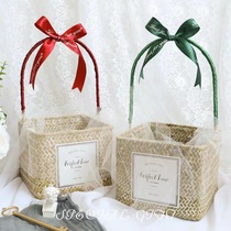Wedding Little Red Riding Book Weaving Handheld Handheld Gift Creative Handheld Basket Handheld Gift Empty Box Weaving Basket