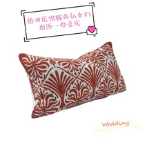 Wedding wedding ins style decoration geometric national style embroidery wedding pillow waist pillow