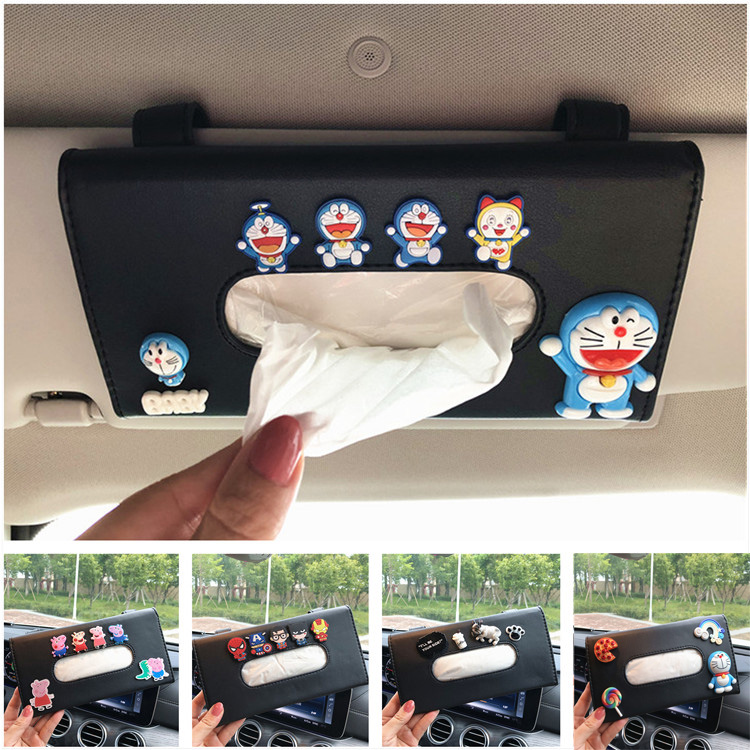 Car towels box Hanging steam car towels box in car Skylight Visor HANGING SANITARY PAPER TOWELS Napkins Draw Boxes