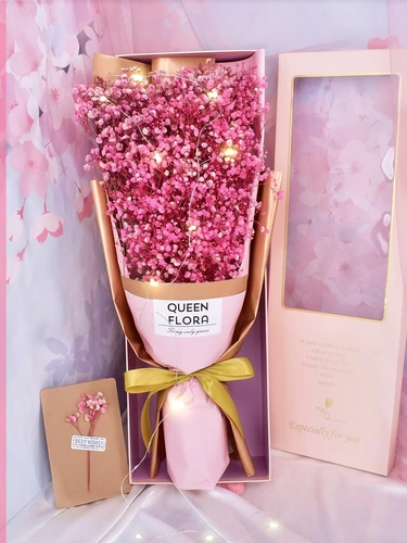 Dry Flower Bouquet Color Full Star Gift Box Qing Yongsheng Flowers День день рождения подруга