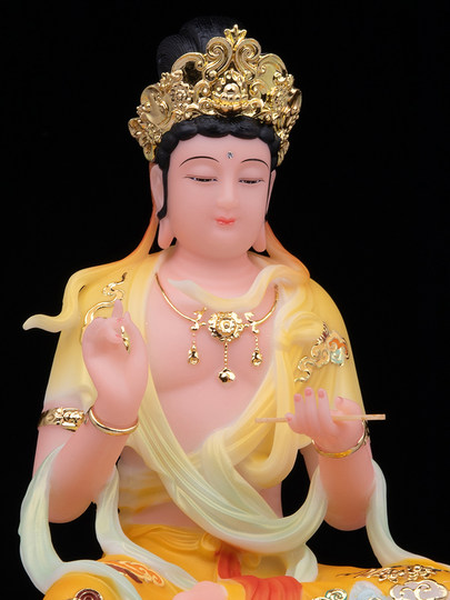 文殊普贤菩萨华严三圣文殊普贤佛像文殊师利菩萨文殊像五台山摆件