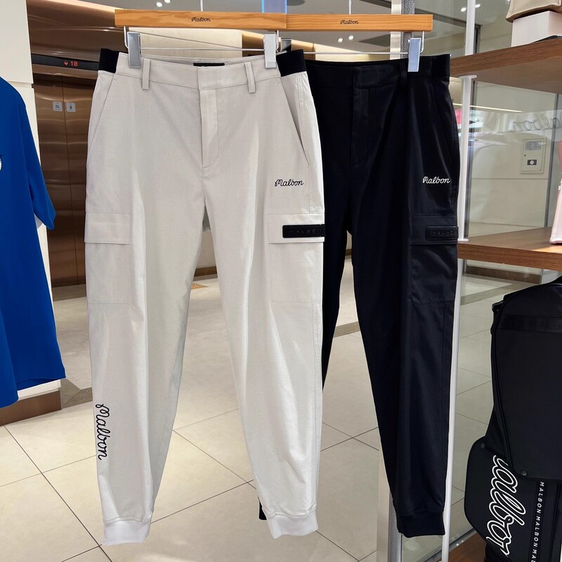 Men's Golf 25 Summer New Solid Color Logo Sports Pants, Fashionable, Simple, Comfortable, Versatile Jogger Pants, Trendy
