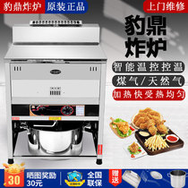 Leopard Ding Vertical Gas Large Capacity Frying Machine Drainage Frying Boiler Zheng New Constant Temperature Gas Frying Frying Potatoes Oil