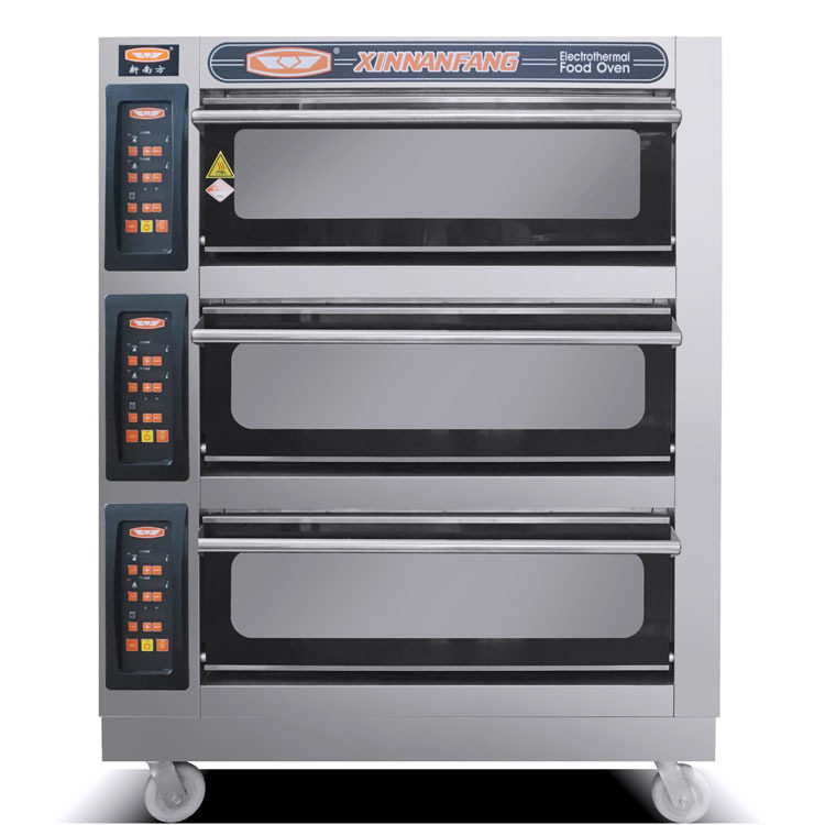 New South YXD - 60CI three - layer six - plate electric oven commercial microcomputer control oven stainless steel baking oven