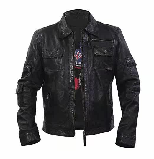 Infinity men's sashimi leather leather jacket leather jacket capsized M120BL US straight mail