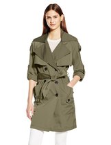 BCBGeneration women long windbreaker coat double breasted belt BG9066 USA direct mail