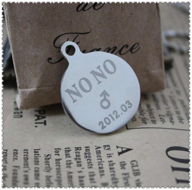 Special price laser engraving metal listing disc pet anti-loss card elderly child anti-walking lost plate number plate