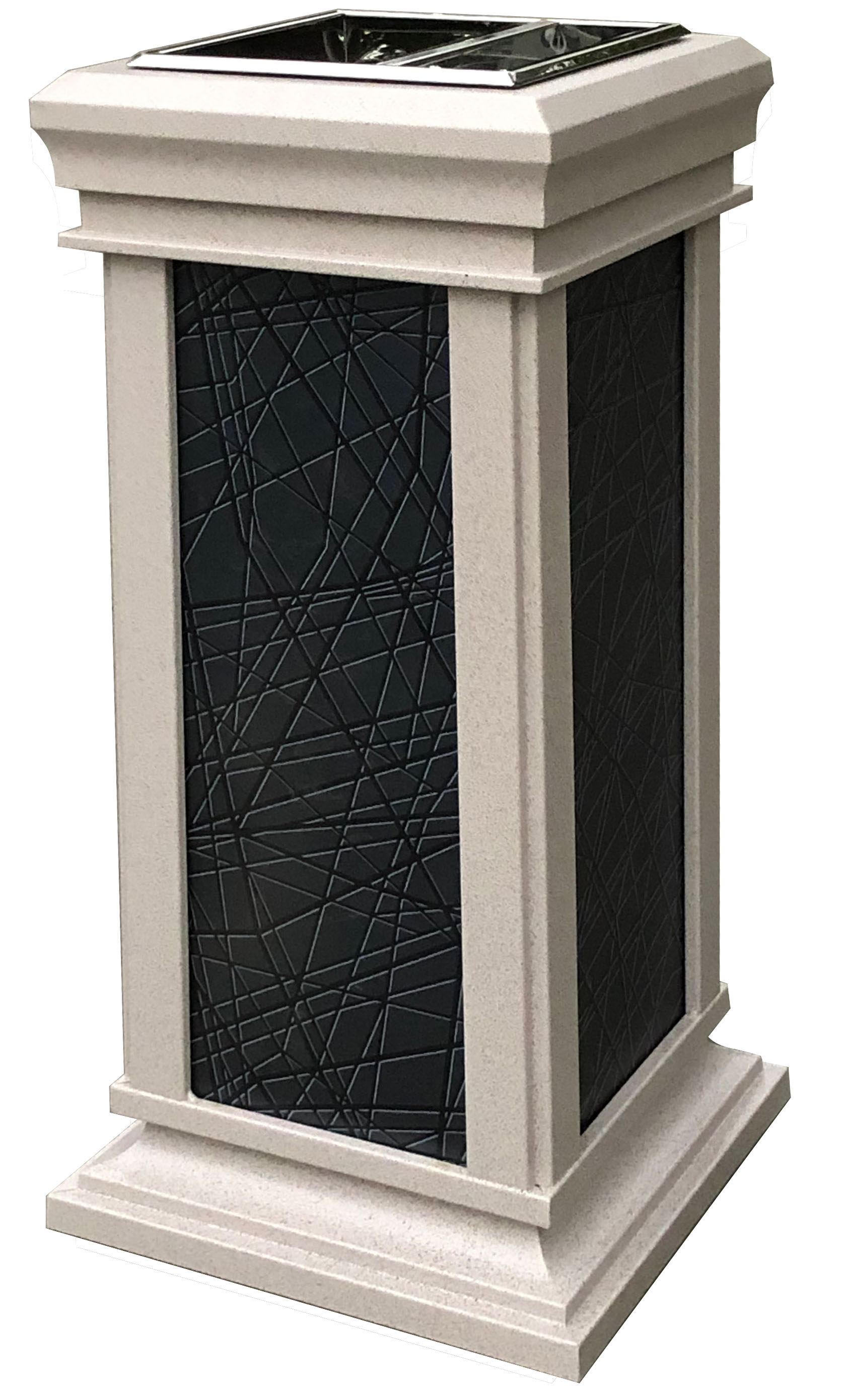 Imitation stone seat ground ashtray hotel lobby antique vertical ashtray elevator entrance Chinese floor trash can Shunnan