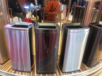 Southern SF30-F02 stainless steel anti-fingerprint black gold trash can Office unit Hotel hotel without lid large