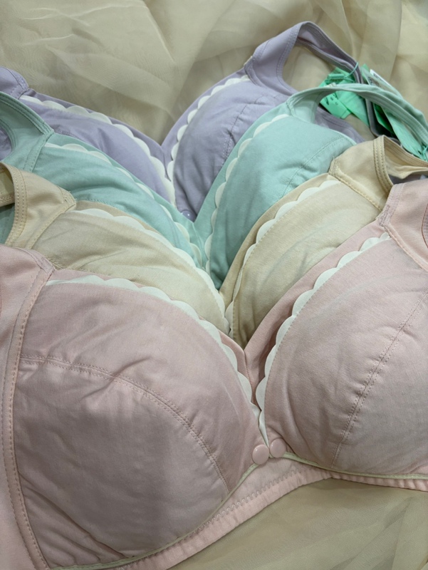 October's Exclusive 6602 Maternity Nursing Bra Modal Cotton Postpartum Underwear Pregnancy Breastfeeding Bra Thin Fixed Cup