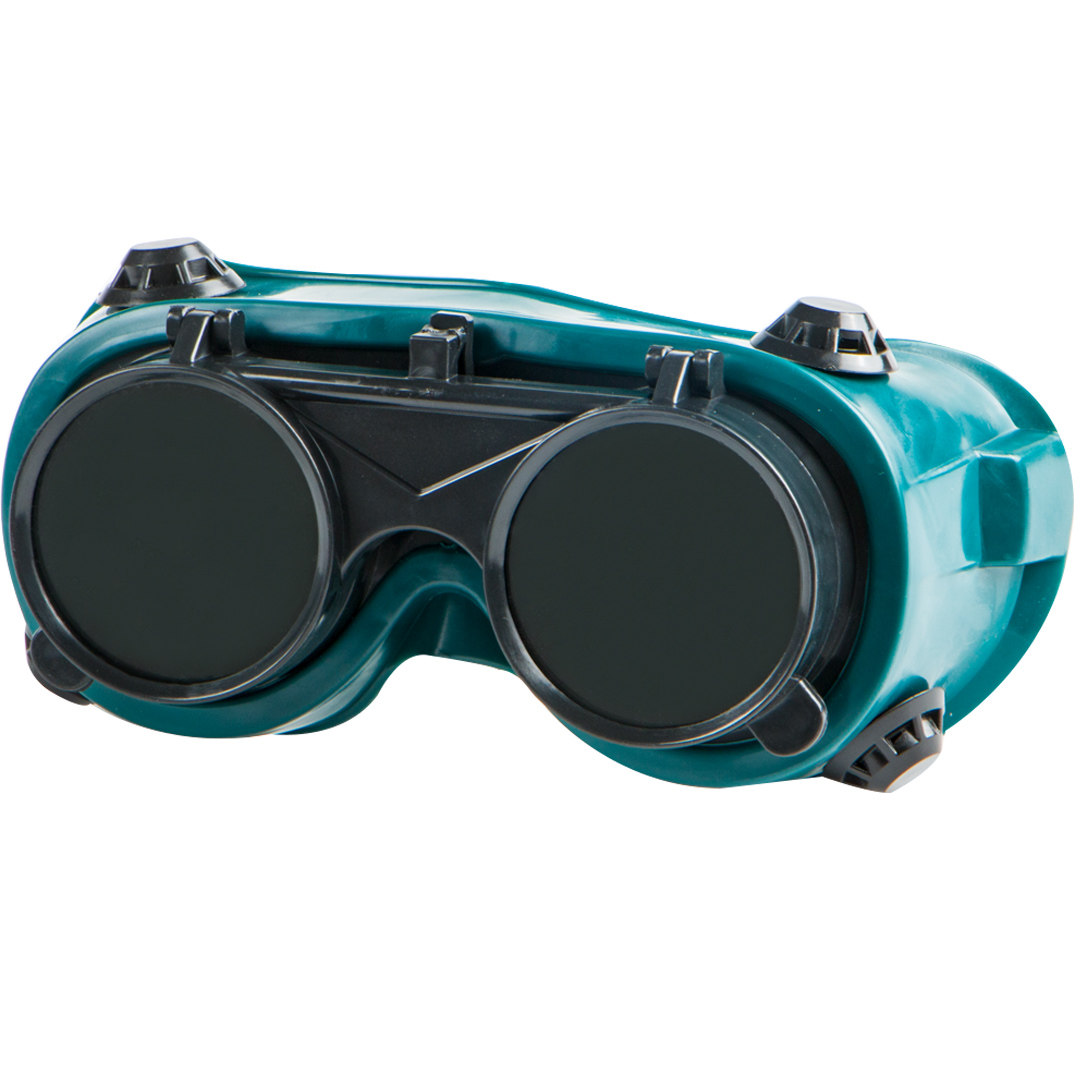 Welding glasses welder special flip-type flat glass welding anti-glare eye protection anti-arc eye protection sunglasses men