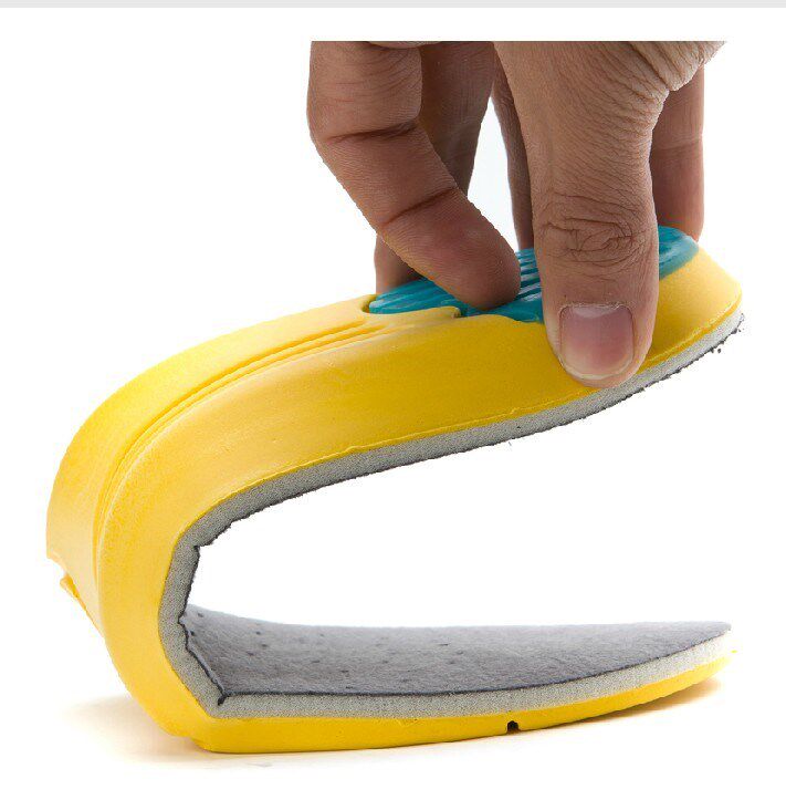 Sports insole high elastic cushioning health care air cushion men and women military training running shock absorption silicone insole
