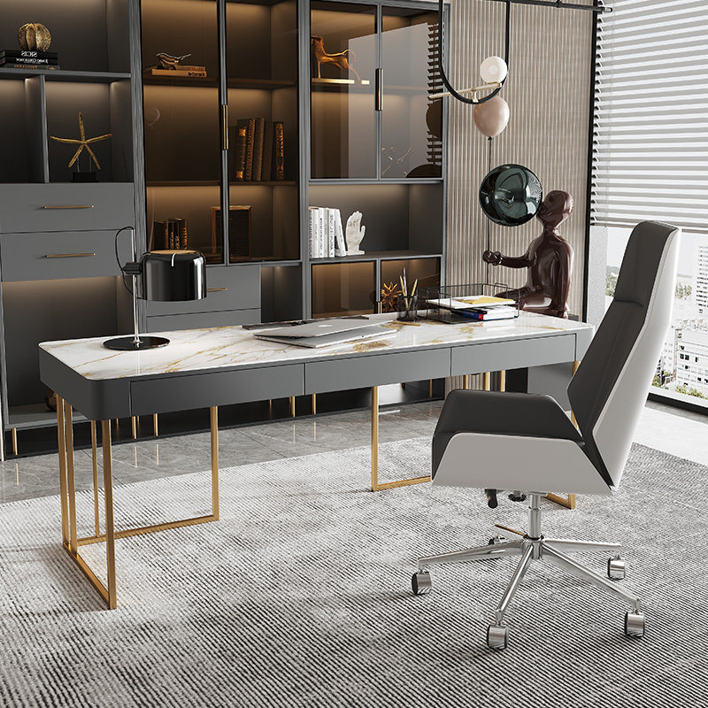 Light Extravagant Rockboard Desk Desk Modern Minima Desktop Computer Table And Chairs Combined Office Study Desk Home Book House Desk