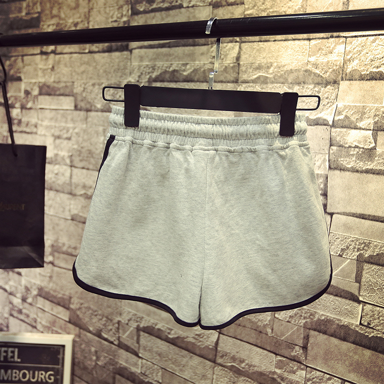 Mùa hè mới quần thể thao quần short phụ nữ chạy lỏng giản dị eo cao bãi biển yoga nóng quần cotton nhà ngủ quần short nam