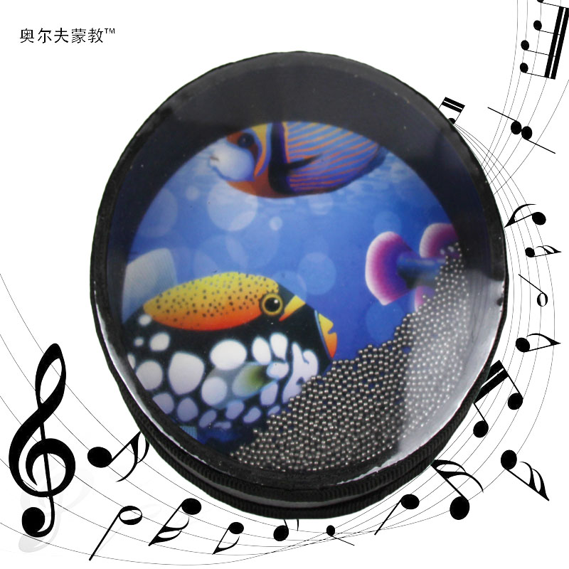 Nhà máy khuyến mãi Nhạc cụ gõ Orff Giáo dục sớm âm nhạc đồ chơi trợ giảng 8 inch hạt sắt tiểu học và trung học biển trống - Đồ chơi nhạc cụ cho trẻ em đàn ukulele cho bé