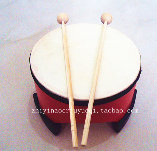 Nhà máy khuyến mãi Orff bộ gõ giáo dục sớm giáo dục âm nhạc hỗ trợ đồ chơi trống đỏ 8 inch trống - Đồ chơi nhạc cụ cho trẻ em nhạc cụ cho bé