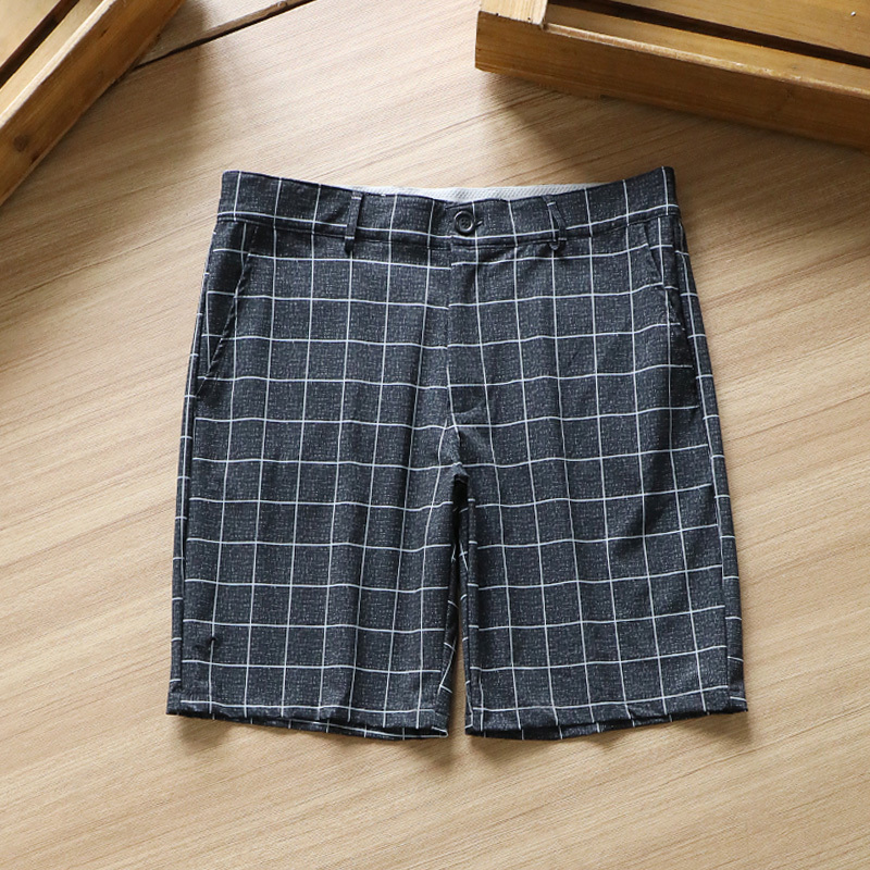 North American Single Golf Series! Lightweight, Quick-Drying, Breathable! Summer Men's Plaid Loose Casual Shorts