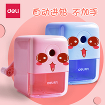 Students with Life Pencil Pencil Knife Learning Supplies Childrens Small Automatic Pencil Pencil Cover Portable Hand-Shaker Pencil Crusher Pencil Knife