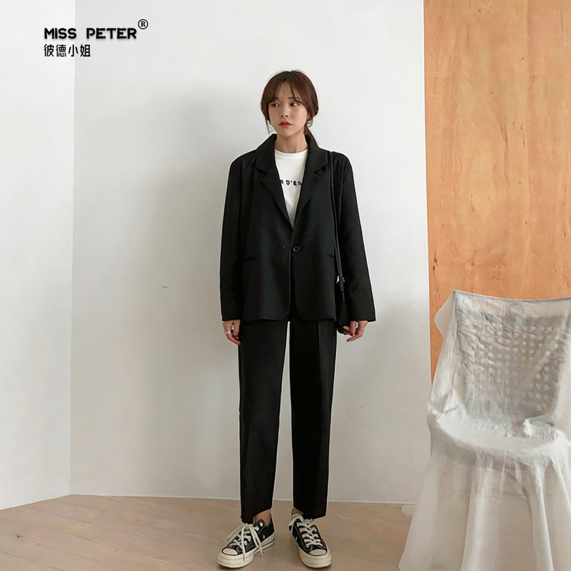 One-Button Small Blazer for Women, Loose Fit, Spring and Autumn 2025 New Style, Plus Size Casual Suit, Interview Attire, Professional Suit