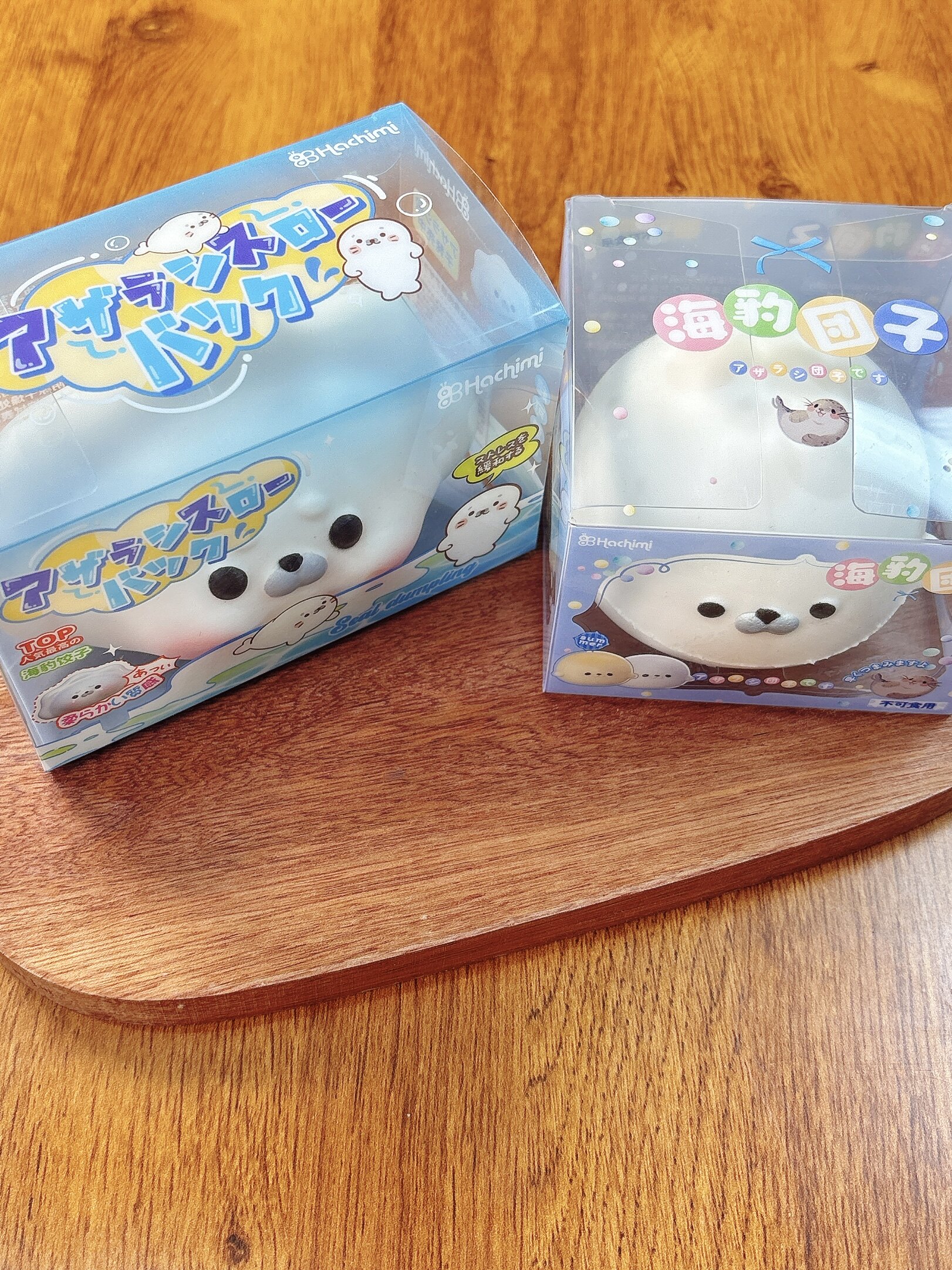 Развивающая игра для детей hachimi新品超湿软慢回弹海豹饺子仿真解压玩具可爱可盘空有捏头