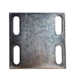 Гальванизированная железная пластина встроенные детали стальная труба основание, оцинкованная стальная пластина встроенная кусок железной пластины Плета 150*150