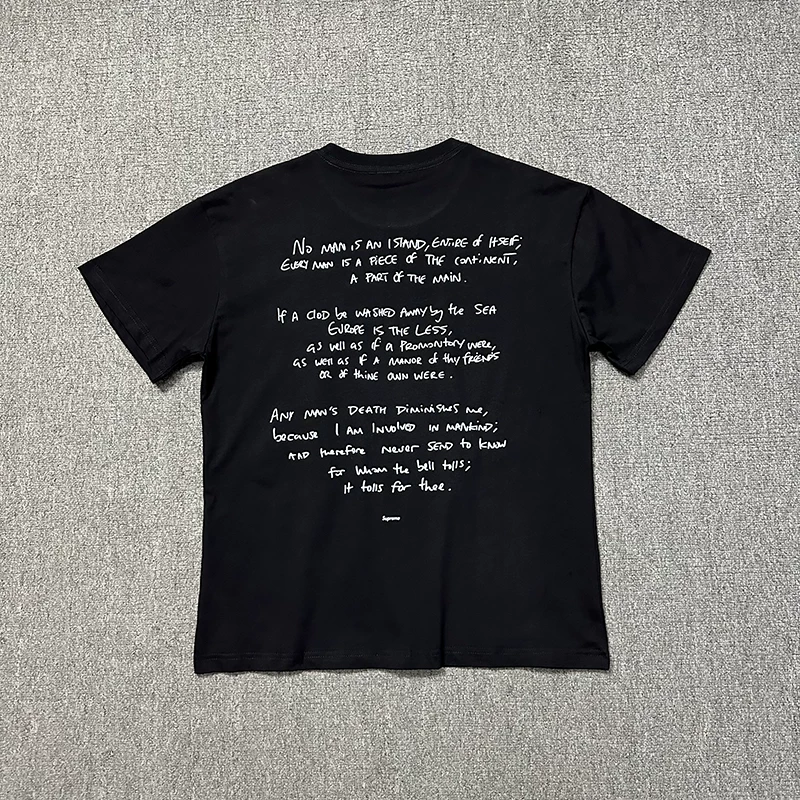 Футболка VLONE FOG с круглым вырезом для отдыха мужчин и женщин, с коротким рукавом, оверсайз
