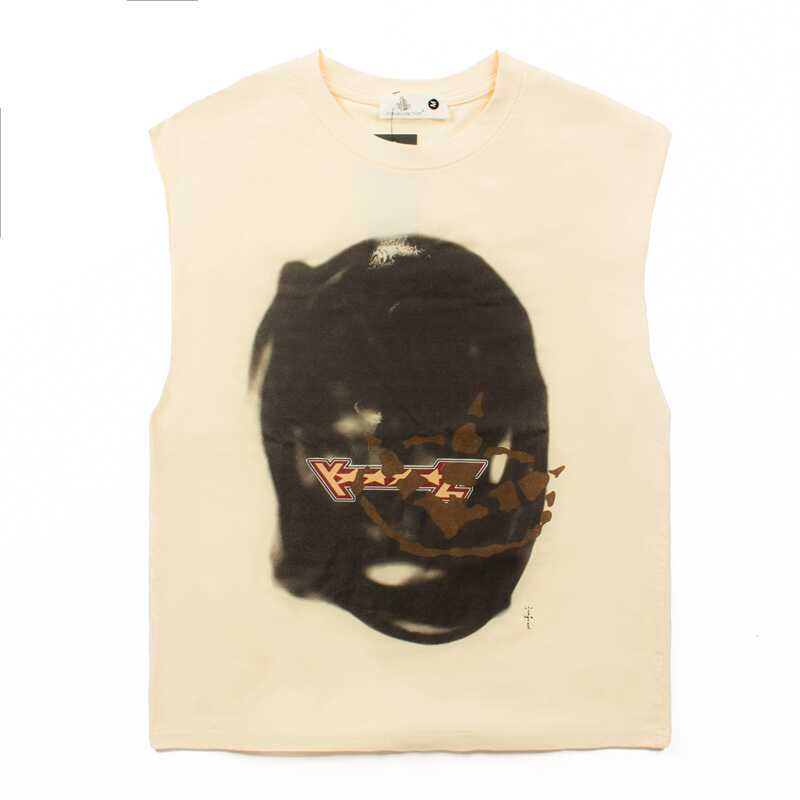 Travis Scott Niche Trendy Brand Summer American-Style Loose Vest Ts Collaboration Printed Sleeveless Tank Top Undershirt