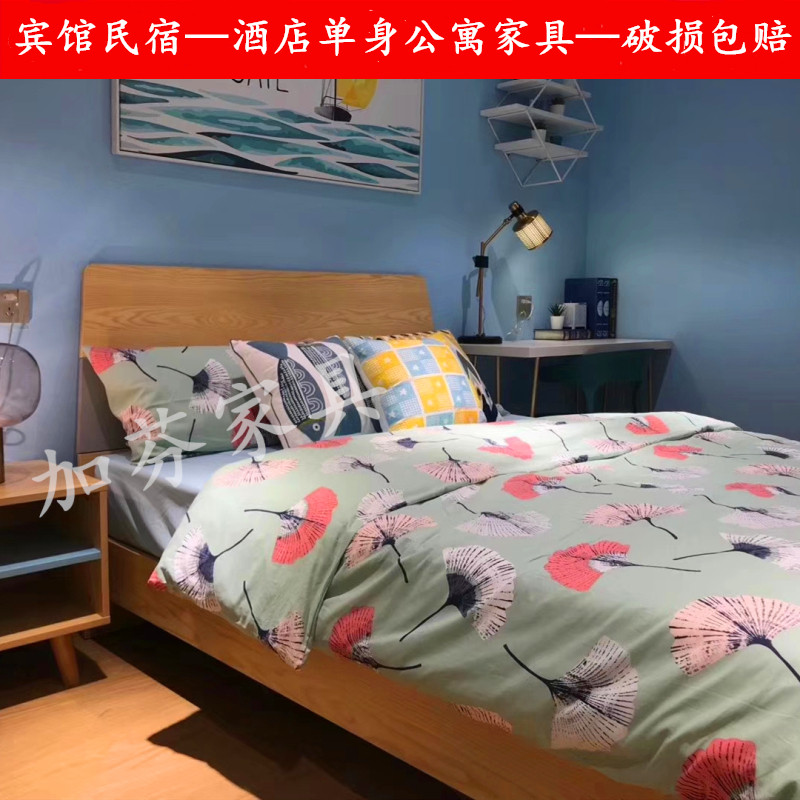 Express hotel hotel furniture standard room full set 12m simple modern apartment furniture single 15m rental room