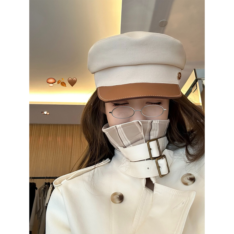 Good Morning, Fan Fan, "Hokkaido Kiyoko," Straight Shoulder, Stand Collar, British Style/Irregular Mid-Length Trench Coat for Women, Spring Good Morning, Fan Fan, "Hokkaido Kiyoko," Straight Shoulder, Stand Collar, British Style/Irregular Mid-Length Trench Coat for Women, Spring