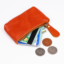 Promotion Headlayer Bull Leather Genuine Leather Zipper for men and women small card bag Buy food small wallet Short coin Zero Money key bag Coin Bag