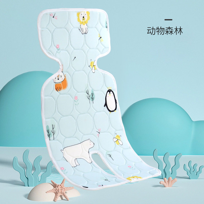 Baby Stroller Cool Mat Ice Silk Breathable Summer Baby Good Kid Children Dining Chair Grass Mat Universal Lying Sleeping Mat