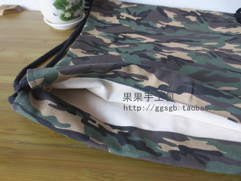 Dây rút ba lô vải ba lô handmade da báo túi bó túi du lịch ngoài trời túi thể dục túi nam balo đi học nam cấp 2