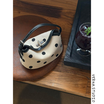 Korean niche polka dot handbag women's summer 2026 new super hot exquisite small bag shoulder crossbody bucket bag