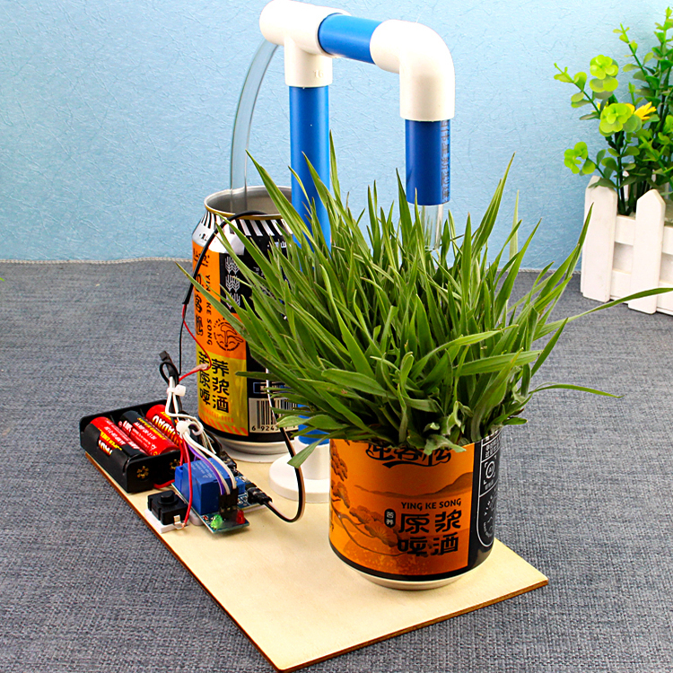 Science and Technology Small Inventions: Automatic Smart Flower Watering Device, Water-Saving Small Inventions, Creative Scientific Materials, Waste Reuse, Handmade