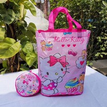 Day Series Cartoon Corner Bio foldable containing eco-friendly bag cute travel bag Single shoulder large capacity shopping bag