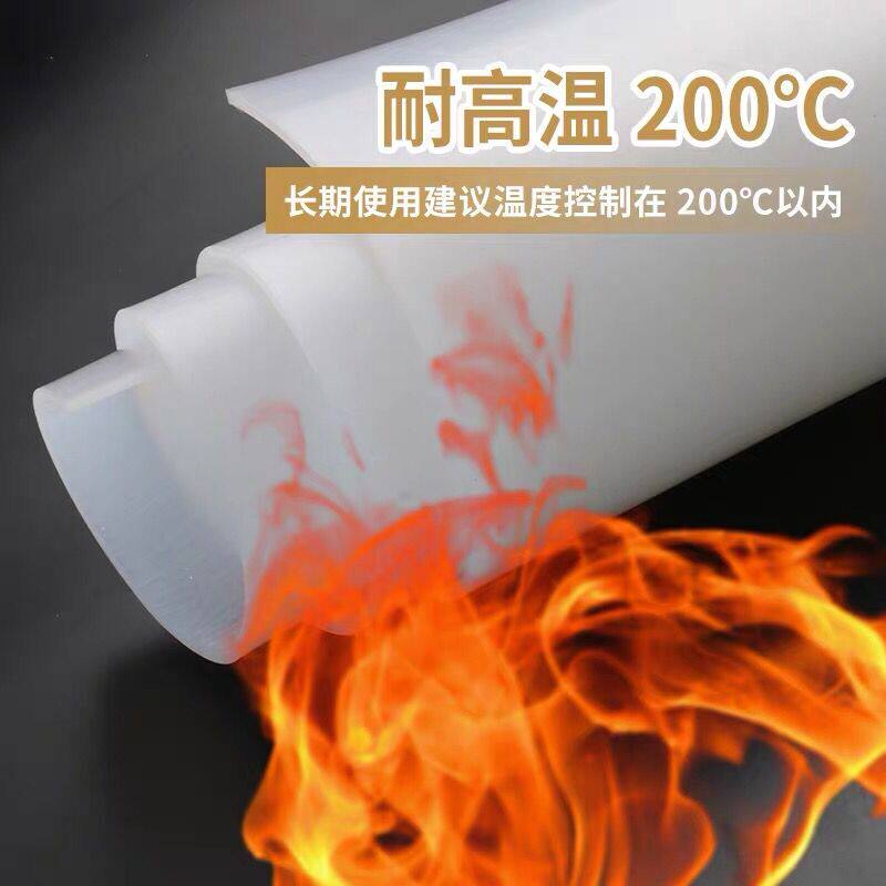 Silicone sheet silica gel spacer high temperature resistant silicone rubber square plate seal 1 1 5 2 3 4 5 6 8 10mm