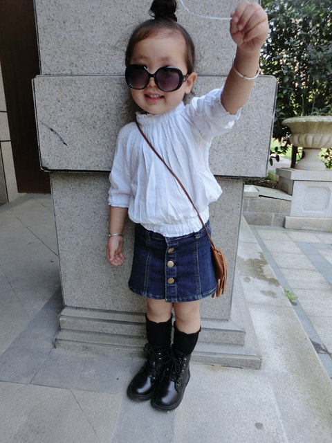 Jupe fillette en toile - Ref 2052664 Image 13