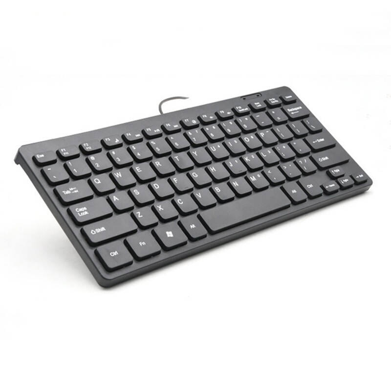 K1000 Thin Chocolate Laptop External Wired Keyboard Multimedia USB Interface Keyboard
