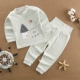 Bộ đồ lót trẻ em cotton 2019 mới 1-5 tuổi Bộ quần áo mùa thu khóa vai cho bé Bộ quần áo cotton màu - Quần áo lót