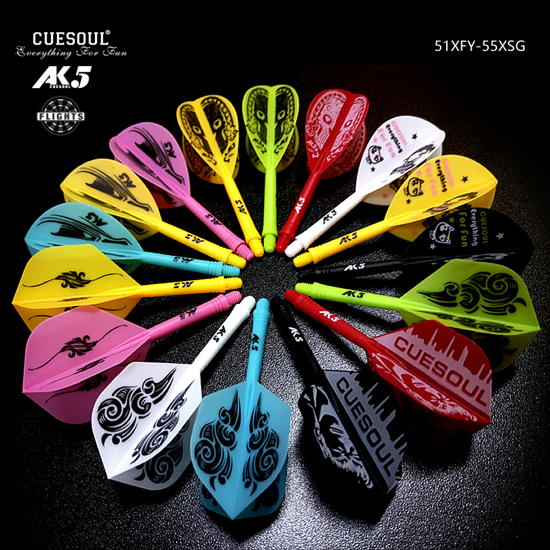 CUESOUL new product integrated dart leaf dart rod small square leaf dart leaf fly standard leaf dart wing tail wing accessories