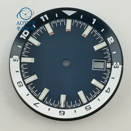 Часы, аксессуары, черный белый модифицированный циферблат, 36.5мм, 35A