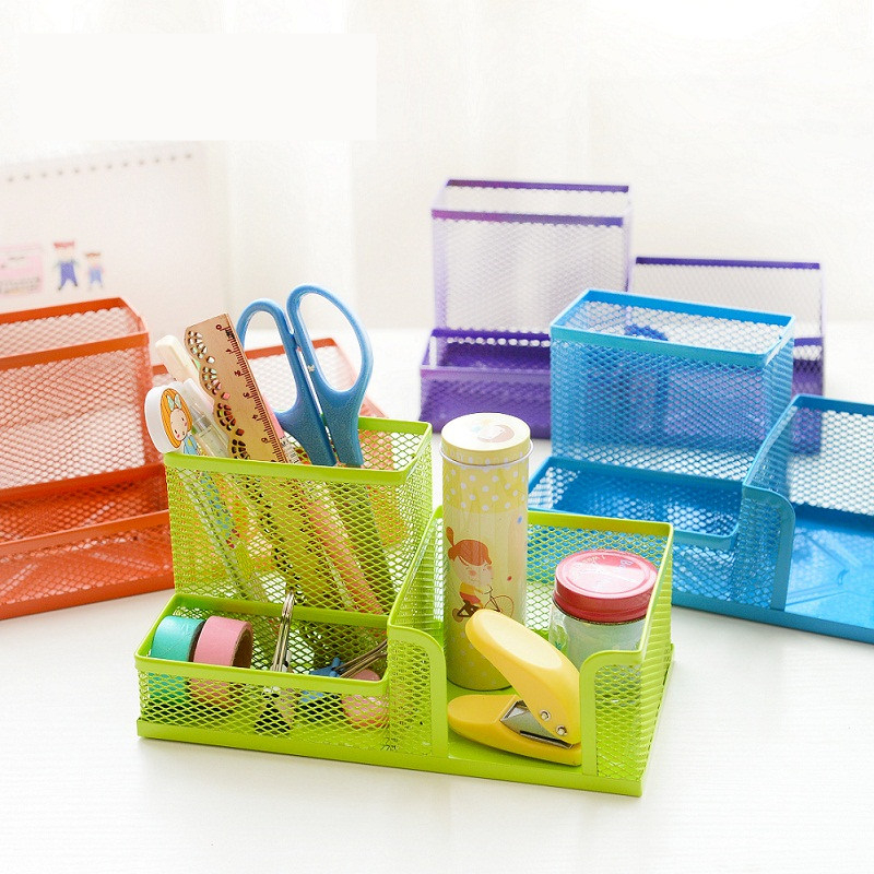 Creative Color Metal Pen Holder Multifunction Pen Holder Barbed Wire Cosmetic Box Fashion Combined Debris Containing Box